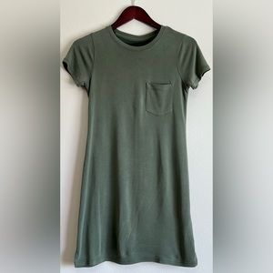Abercrombie Short Sleeve Dress Olive Green